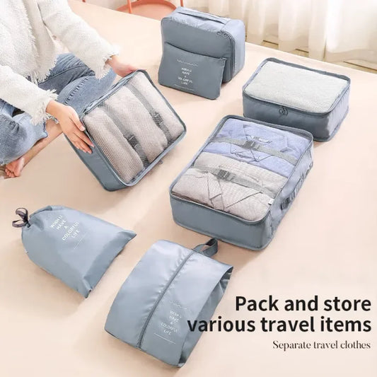 7-Piece Portable Luggage Packing Cubes