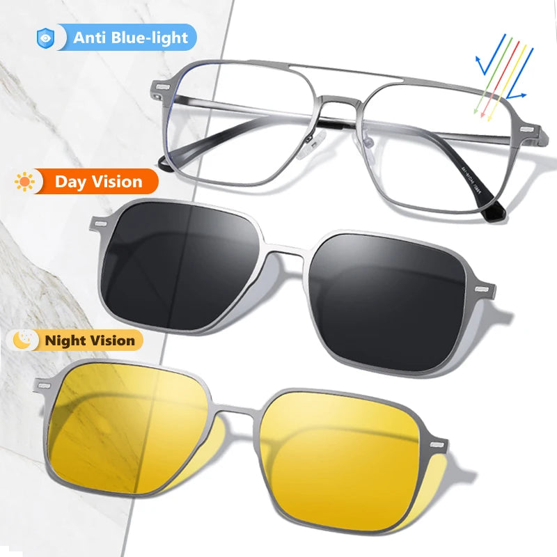 3-in-1 Polarized Magnetic Sunglasses YT