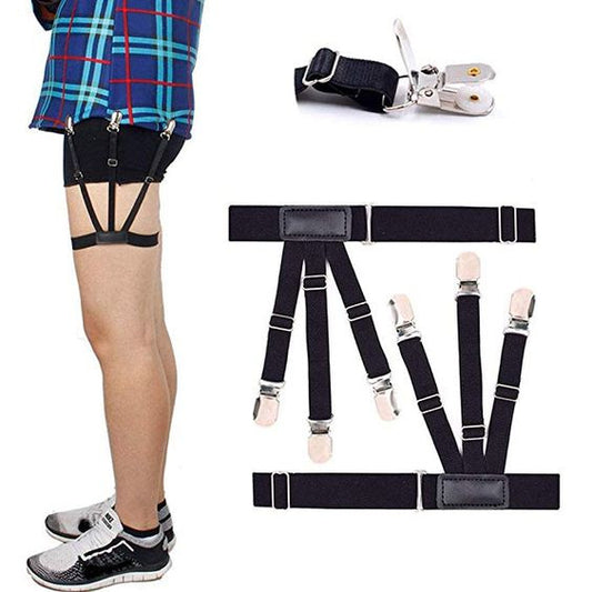 Unisex Adjustable Shirt Garters for a Neat and Professional Look